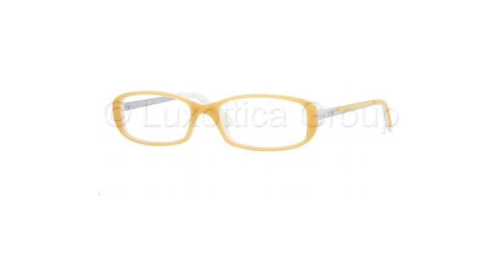 DKNY Eyeglasses DY4598 with Rx Prescription Lenses 3459-5016 - Top Yellow/White 