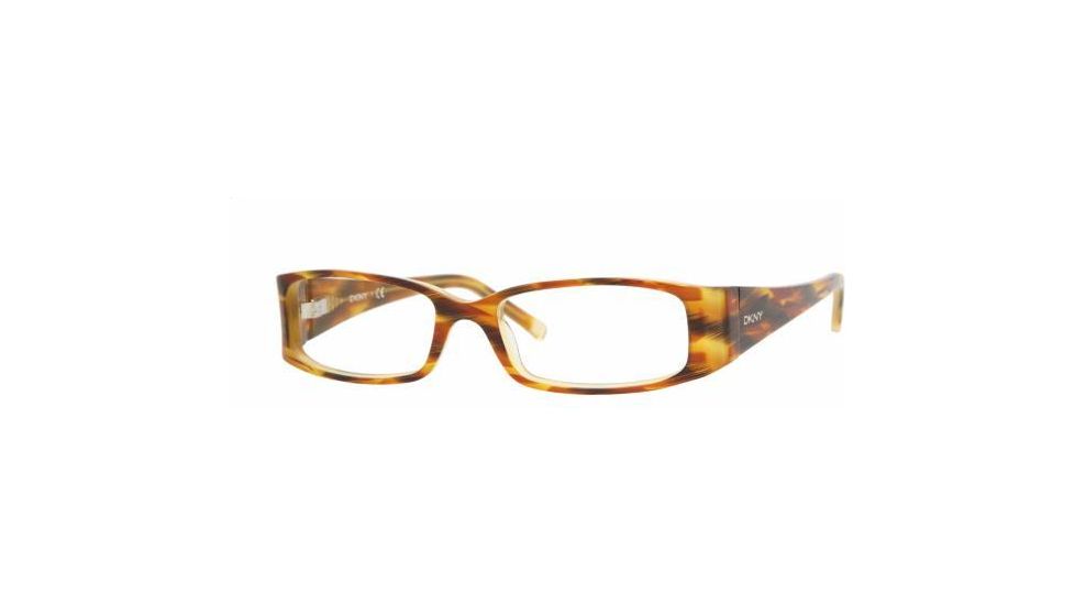 DKNY Eyeglasses DY4599 with Lined Bifocal Rx Prescription Lenses - Striped Havana Honey  DY4599-3461-4916
