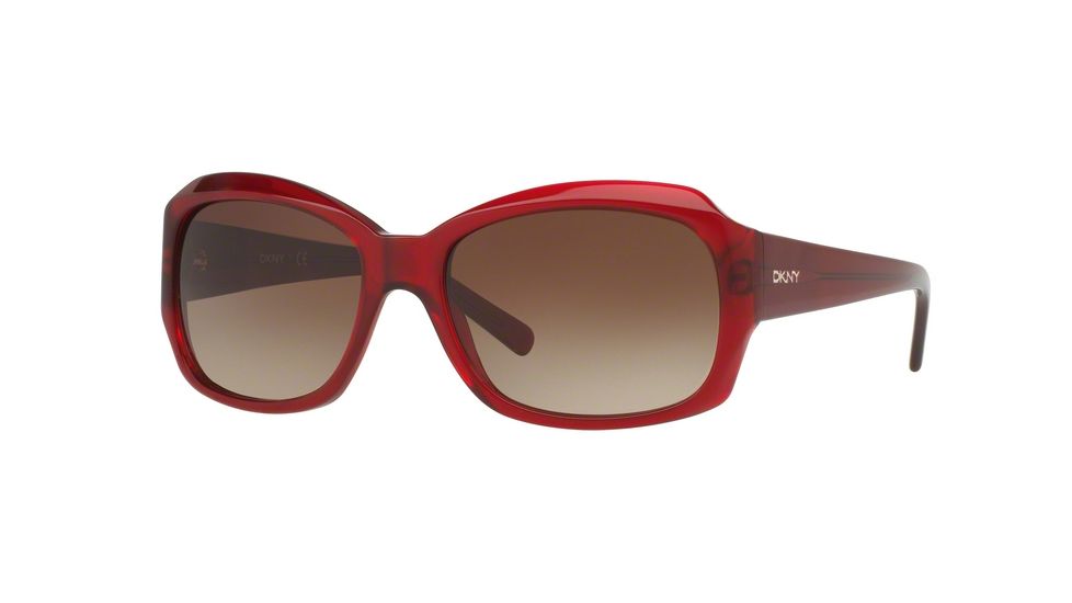 DKNY DY4048 Progressive Prescription Sunglasses DY4048-370313-55 - Lens Diameter 55 mm, Frame Color Burgundy