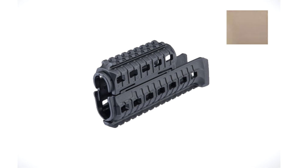 DLG Tactical AK 47/74 Handguard w/Top/Bottom Picatinny Rail, Tan, DLG099T