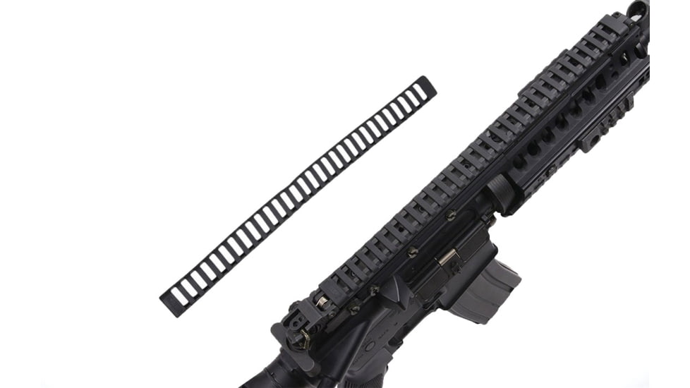DLG Tactical Ladder Rail Cover, 30 Slot, Black, DLG077B