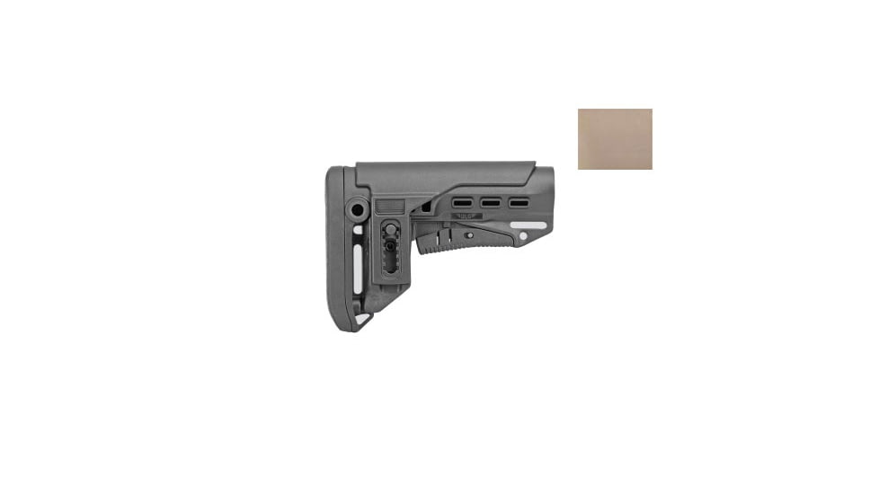 DLG Tactical TBS Compact Buttstock w/ CCP 56/51 Commercial Spec, Tan, DLG055/052T