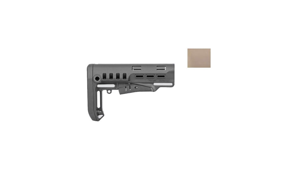 DLG Tactical TBS Tactical Buttstock, Commercial Spec, Tan, DLG053T