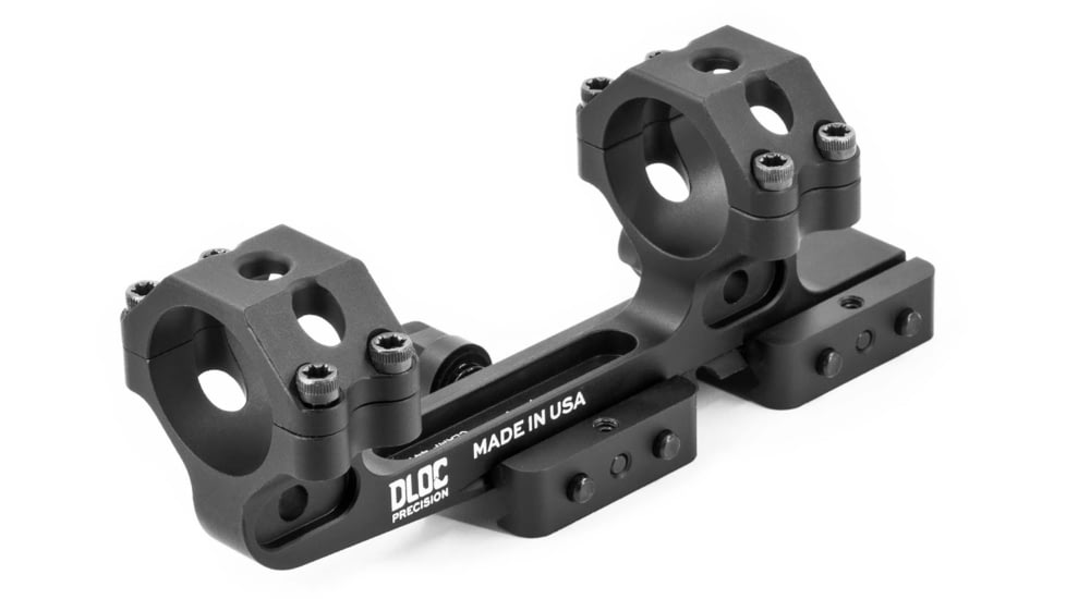 DLOC Precision Cantilever Scope Mount, 30mm, 1.53 in Height, Black, DLOC-C130-1535-B
