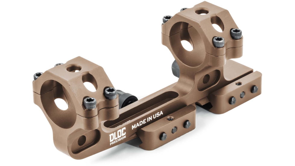 DLOC Precision Cantilever Scope Mount, 30mm, 1.63 in Height, Tan, DLOC-C130-1630-T