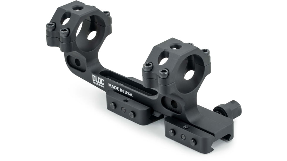 DLOC Precision Cantilever Scope Mount, 30mm, 1.63 in Height, Black, DLOC-C130-1630-B