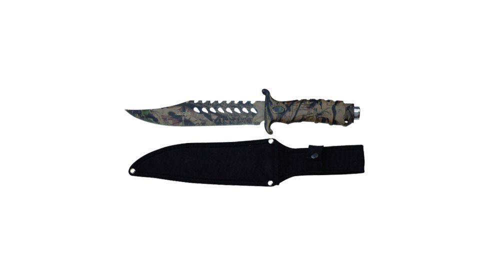 Survivor Camo Half Serrated Hunting Knife HK 1037S