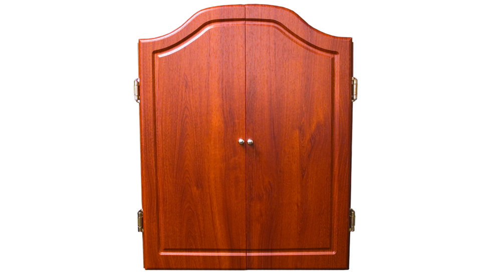 DMI 18in Dartboard Cabinet with Electronic Scorer Light Cherry, CABSETCH