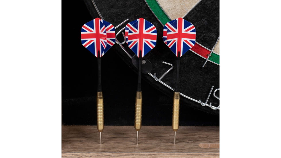 DMI Dublin Bristle Dartboard Cabinet Set, Wood grain/Tan, D4600RTW