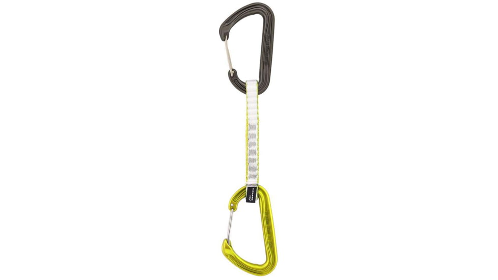 DMM Chimera Quickdraw Carabine, Titanium/Lime, 12cm, A398-12LG