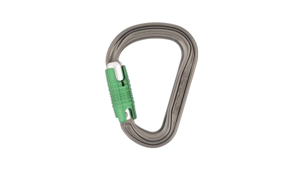 DMM Phantom HMS Locksafe Carabiner, Titanium/Green, A577