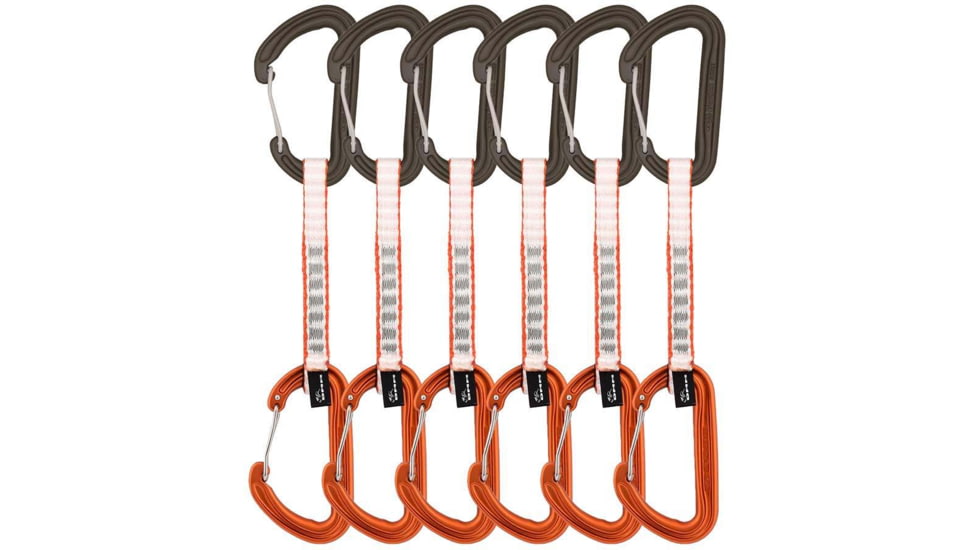DMM Phantom Quickdraw, 6 Pack, Matt Grey/Orange, 12 cm, A318-12ORAP6
