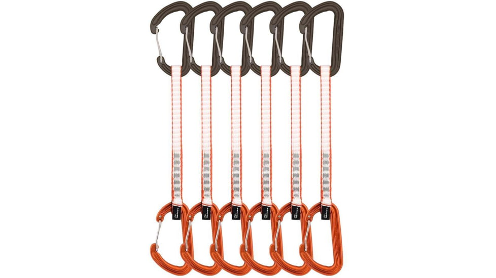 DMM Phantom Quickdraw, Pack of 7, Silver/Orange, 18cm, A318-18ORP6