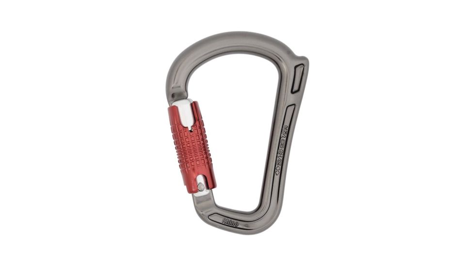 DMM Rhino Quicklock Carabiner, Titanium/Red, A543
