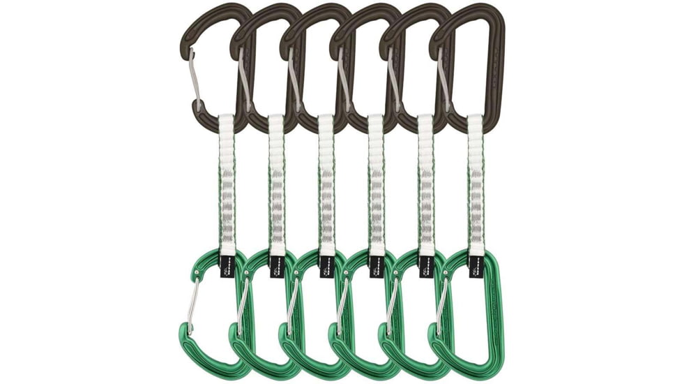 DMM Spectre Quickdraw, 6 Pack, Matt Grey/Green, 12 cm, A358-12GRAP6