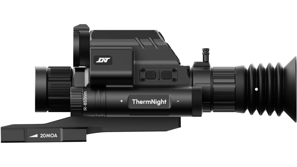 DNT Optics ThermNight 1.5-6x Thermal Rifle Scope, 5-20x Day/Night w/ Laser Rangerfinder