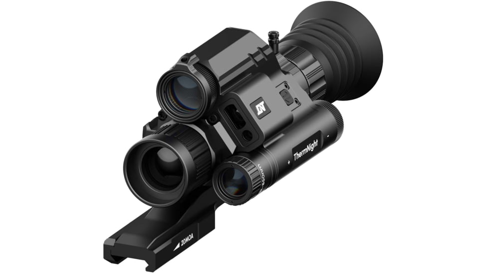 DNT Optics ThermNight 1.5-6x Thermal Rifle Scope, 5-20x Day/Night w/ Laser Rangerfinder