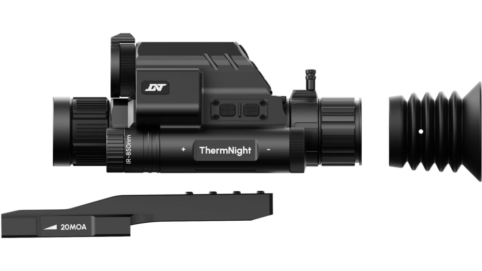 DNT Optics ThermNight 1.5-6x Thermal Rifle Scope, 5-20x Day/Night w/ Laser Rangerfinder