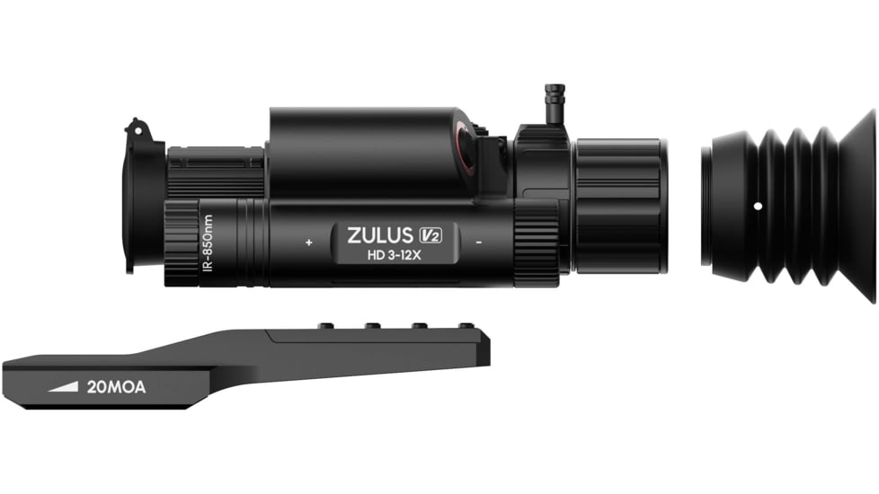DNT Optics Zulus HD 3-12x V2 Night Vision Riflescope w/ Laser Rangefinder