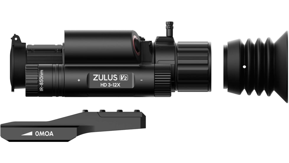 DNT Optics Zulus HD 3-12x V2 Night Vision Riflescope w/ Laser Rangefinder