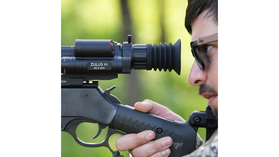 DNT Optics Zulus HD 5-20x V2 Digital Night Vision Riflescope w/ Laser Rangefinder