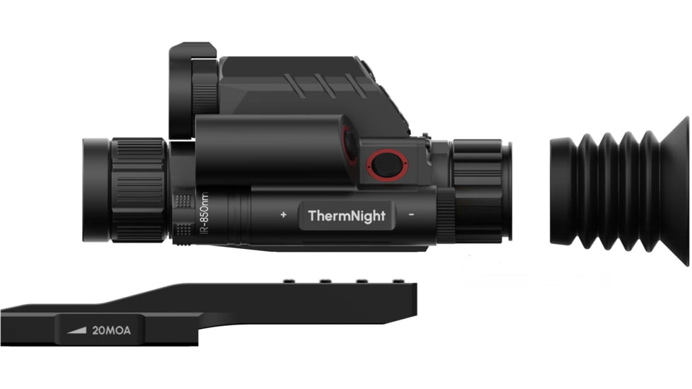 DNT Optics ThermNight 3-12x52mm Thermal Rifle Scope w/5-20x Night Vision Multispectral Scope with Laser Rangefinder and Ballistic Calculator