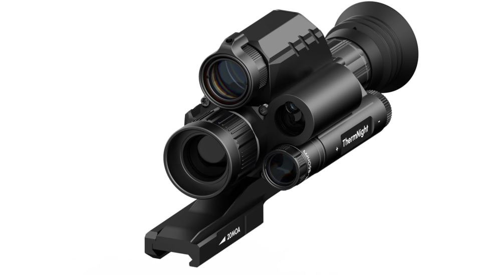 DNT Optics ThermNight 3-12x52mm Thermal Rifle Scope w/5-20x Night Vision Multispectral Scope with Laser Rangefinder and Ballistic Calculator