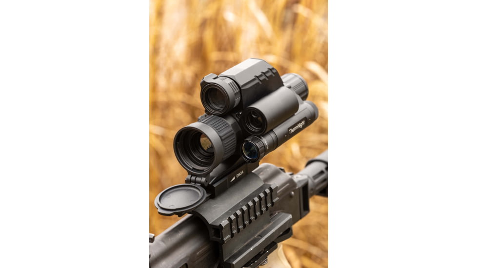 DNT Optics ThermNight 3-12x52mm Thermal Rifle Scope w/5-20x Night Vision Multispectral Scope with Laser Rangefinder and Ballistic Calculator