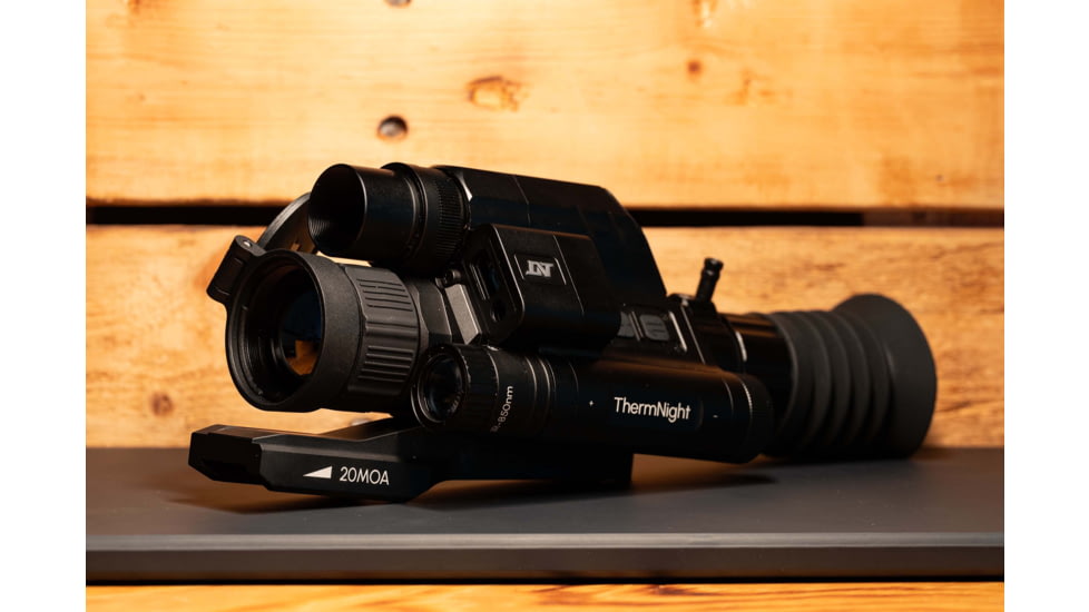 DNT Optics ThermNight 3-12x52mm Thermal Rifle Scope w/5-20x Night Vision Multispectral Scope with Laser Rangefinder and Ballistic Calculator