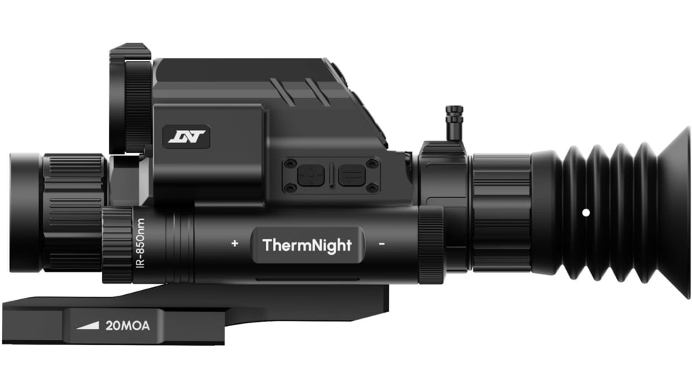 DNT Optics ThermNight 3-12x52mm Thermal Rifle Scope w/5-20x Night Vision Multispectral Scope with Laser Rangefinder and Ballistic Calculator