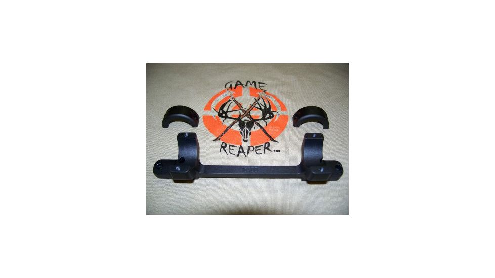 DNZ Products Game Reaper Scope Mount - Remington 700 Long Action, Low Ring, 0 MOA, Right Hand, 1 in Tube, Black Matte, 10700