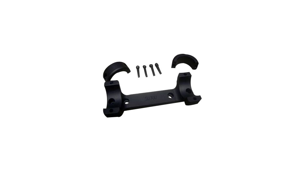 DNZ Products Game Reaper Scope Mount - Savage Flat Back Receiver, Low Ring, Left Hand, 1 in Tube, Black Matte, 22200