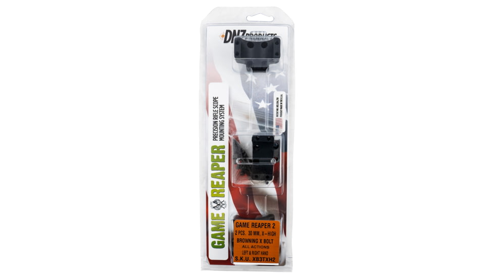 DNZ Game Reaper 2 Scope Mount/Ring Combo Matte Black Browning X-Bolt 30mm Tube XB3TXH2