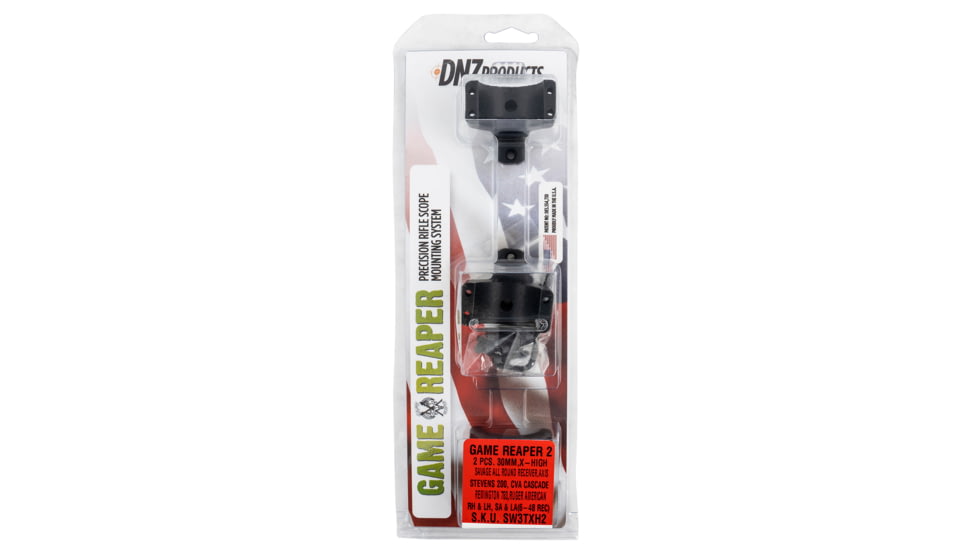 DNZ Game Reaper 2 Scope Mount/Ring Combo Matte Black Savage Axis, Rem 783 30mm SW3TXH2