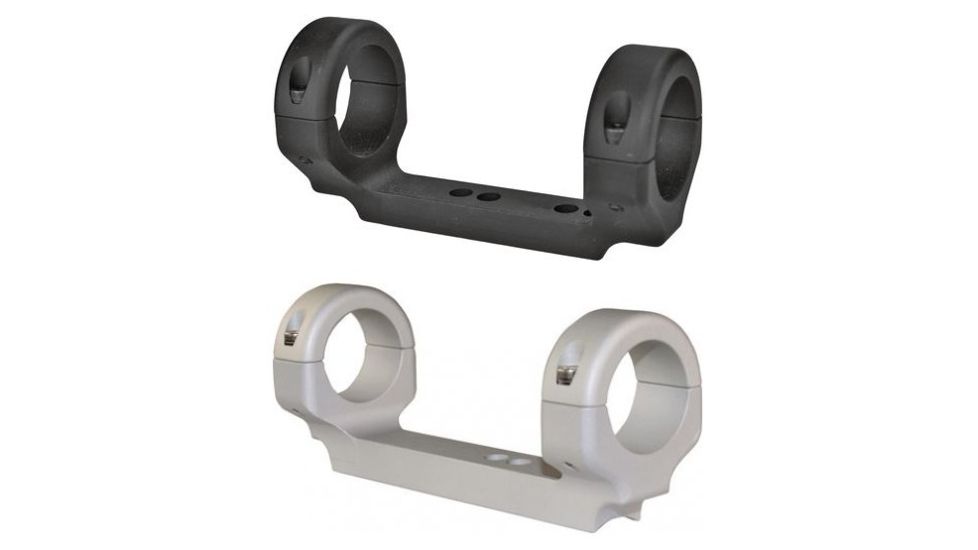 DNZ Products 1 Inch Medium Mounts for Thompson Center Contender Handguns, Black, Silver