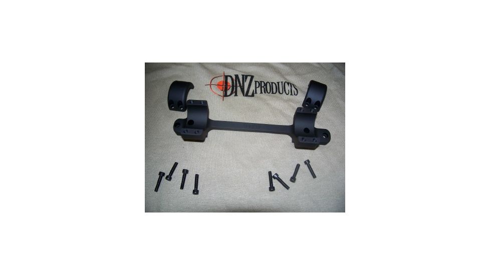 DNZ Products Game Reaper Scope Mount - Remington 700 Long Action, Low Ring, 0 MOA, Hand, 1 in Tube, Black Matte, 10700T
