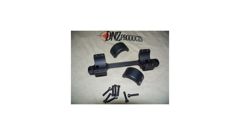 DNZ Products Game Reaper Scope Mount - Remington 700 Short Action, Low Ring, 0 MOA, Hand, 1 in Tube, Black Matte, 14700T