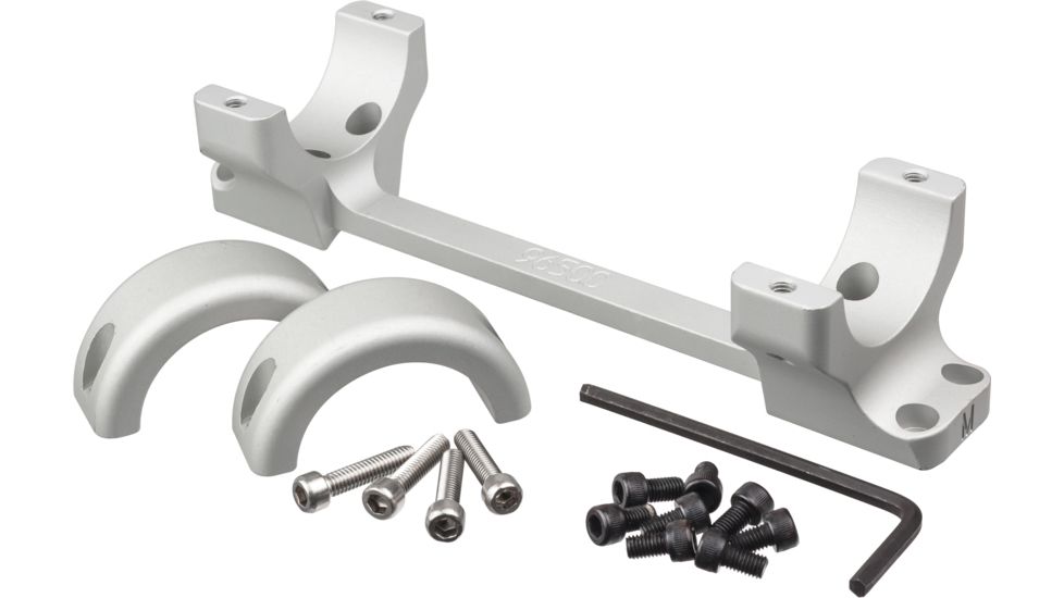 DNZ Products Game Reaper Scope Mount - Browning X Bolt Long Action, Medium Ring, 30 mm Tube, Silver, 96500s