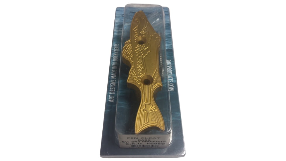 DNZ Products Fin Cleat - Docking &amp; Anchoring Equipment - Bass, Gold, FC06G