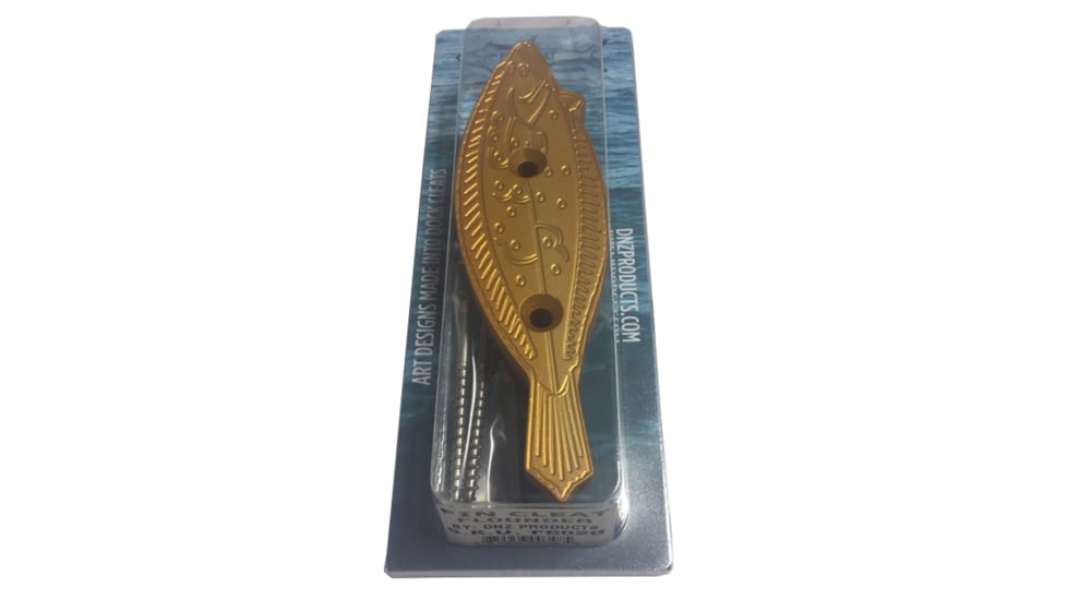 DNZ Products Fin Cleat - Docking &amp; Anchoring Equipment - Flounder, Gold, FC02G