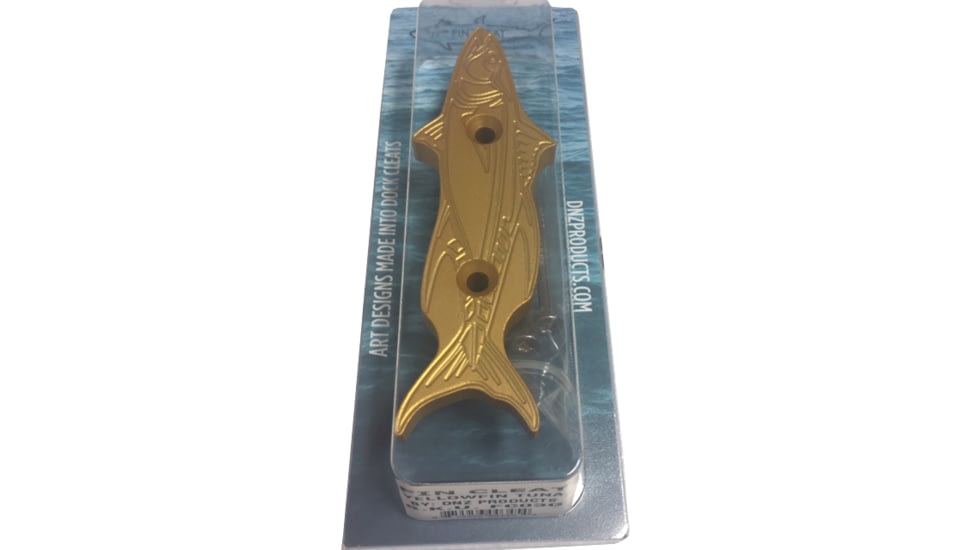 DNZ Products Fin Cleat - Docking &amp; Anchoring Equipment - Yellow Fin Tuna, Gold, FC03G