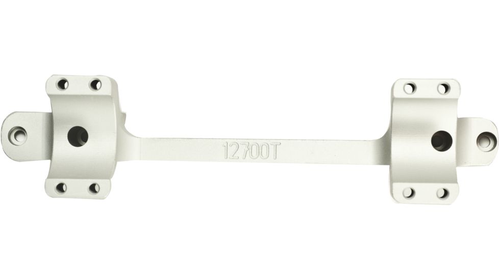 DNZ Products Game Reaper Scope Mount - Remington 700 Long Action, High Ring, 0 MOA, Hand, 1 in Tube, Silver, 12700TS