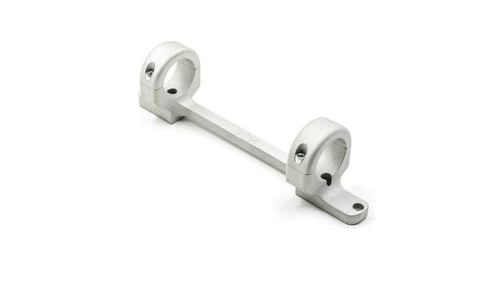 DNZ Products Game Reaper Scope Mount - Savage Flat Back Receiver, Short Action, Ambidextrous Hand, High Ring, 1 in Tube, Silver, 48200S