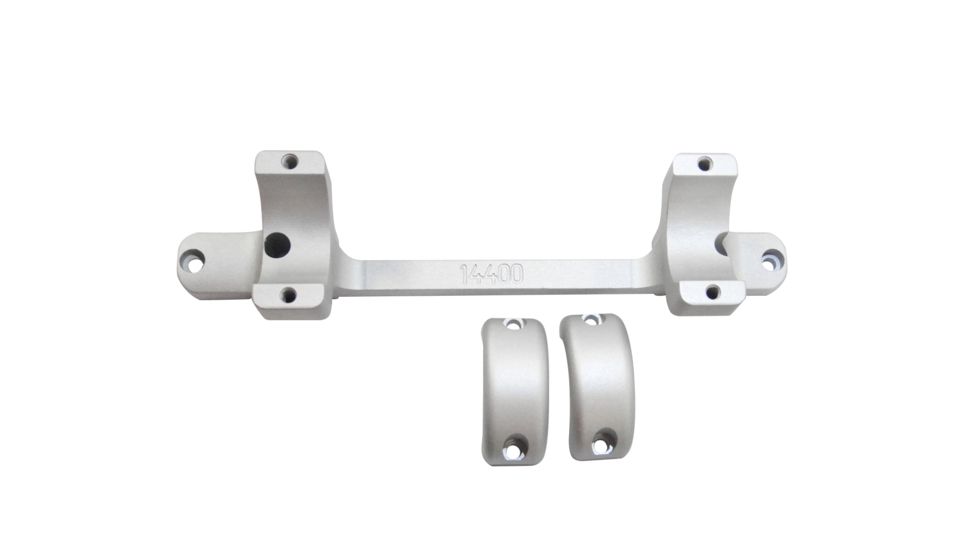 DNZ Products Game Reaper Scope Mount - Weatherby Mark V, Low Ring, 30 mm Tube, Silver, 28400s