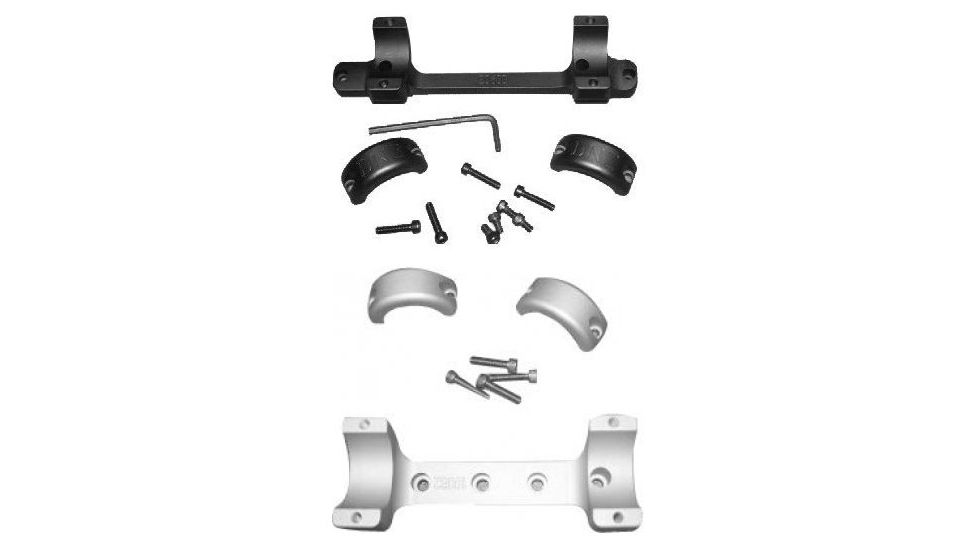 DNZ Savage All Round Receiver Short Action 1 Inch Scope Tube, Black, Silver