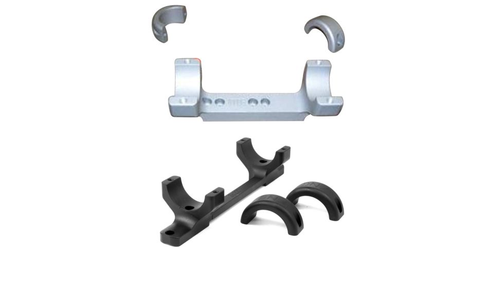 DNZ Savage All Round Receiver Short Action 30mm Scope Tube, Black, Silver