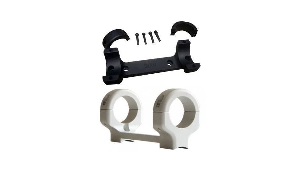 DNZ Tikka T3 30mm Scope Tube Mount, Black, Silver