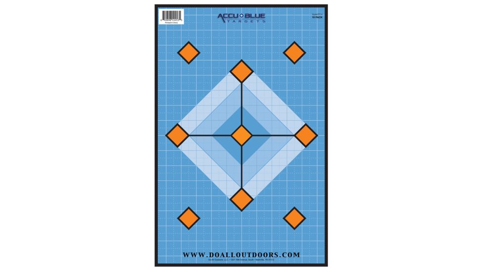 Do All Outdoors Accu Blue Diamond Paper Target 12X18 PT14
