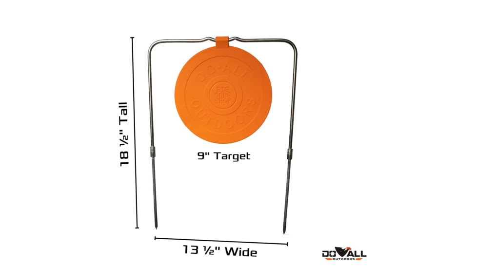 Do All Outdoors Big Gong Show, Orange, .22 to 50 Cal, BSG3
