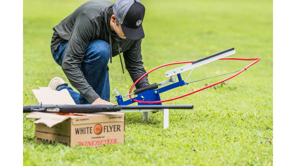 Do All Outdoors Competitor Sport Trap Launcher, Red White Blue, 2 or 2 Clays, CT202